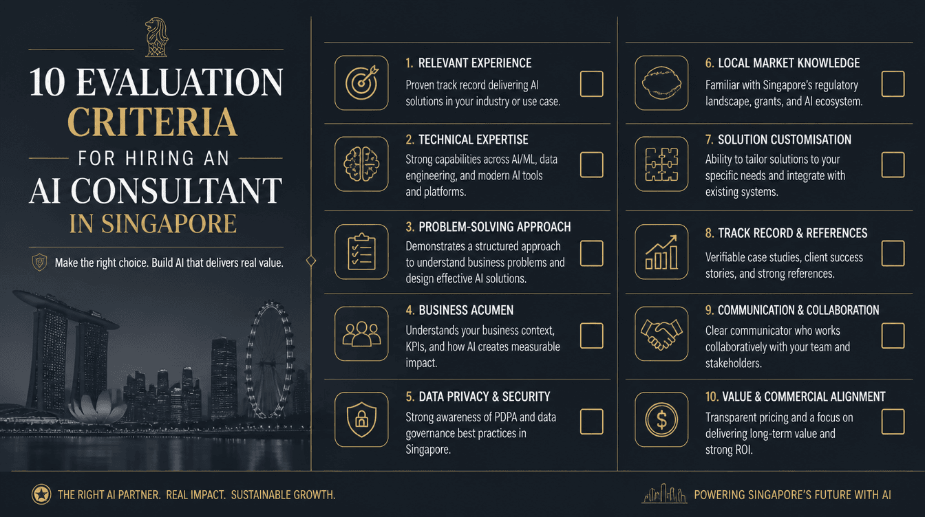 How to Hire an AI Consultant in Singapore: The SME Owner's 10-Point Checklist