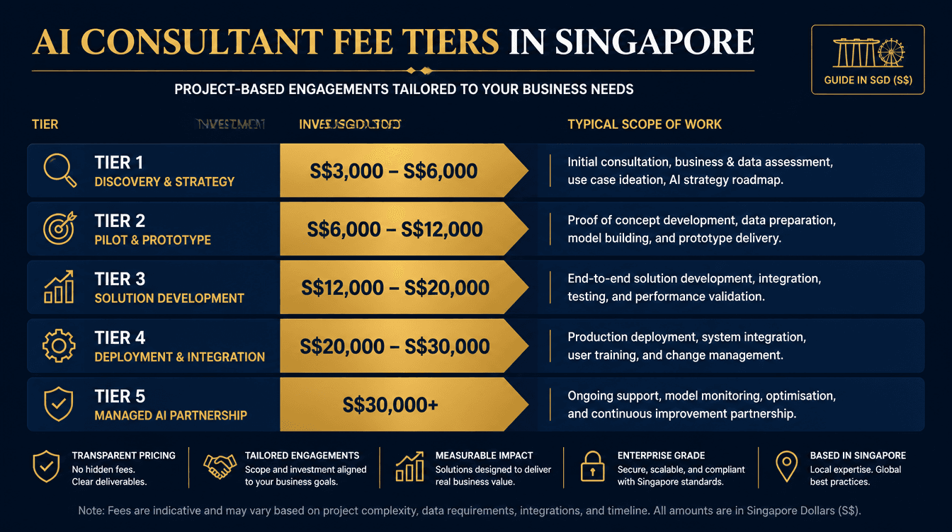 AI Consultant Fees in Singapore: The Honest Breakdown for 2026